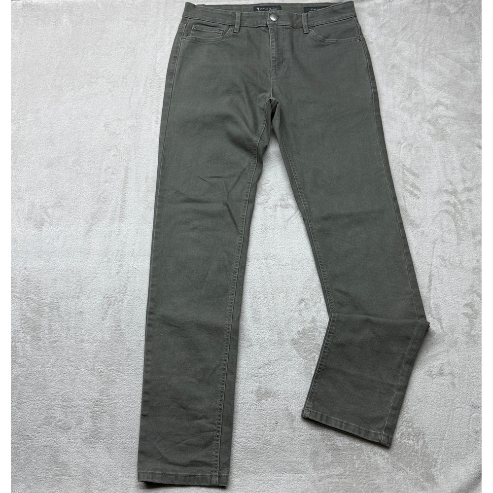 American Tall Dylan Slim Fit Pants Mens 34x36 Sage Green Stretch Chinos Denim